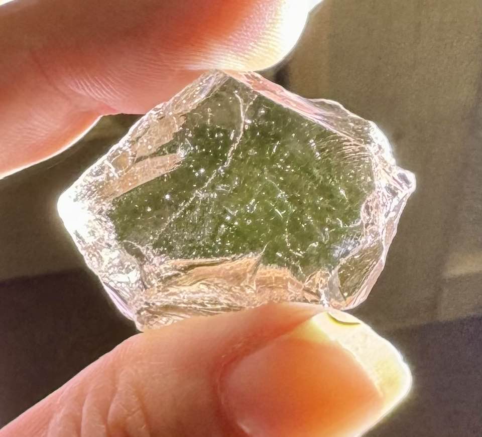 Peach/Pink Authentic Andara Crystal