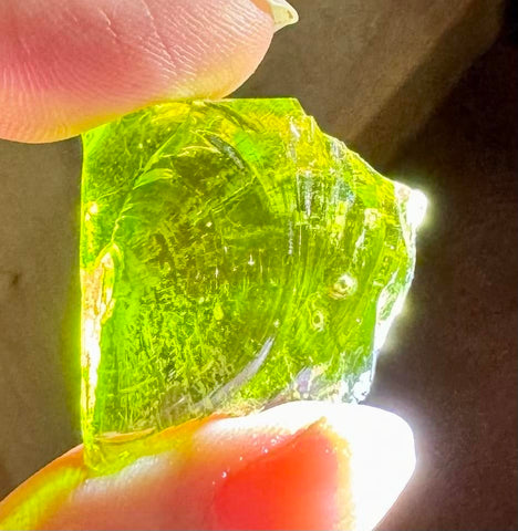 Electric Green Andara Crystal