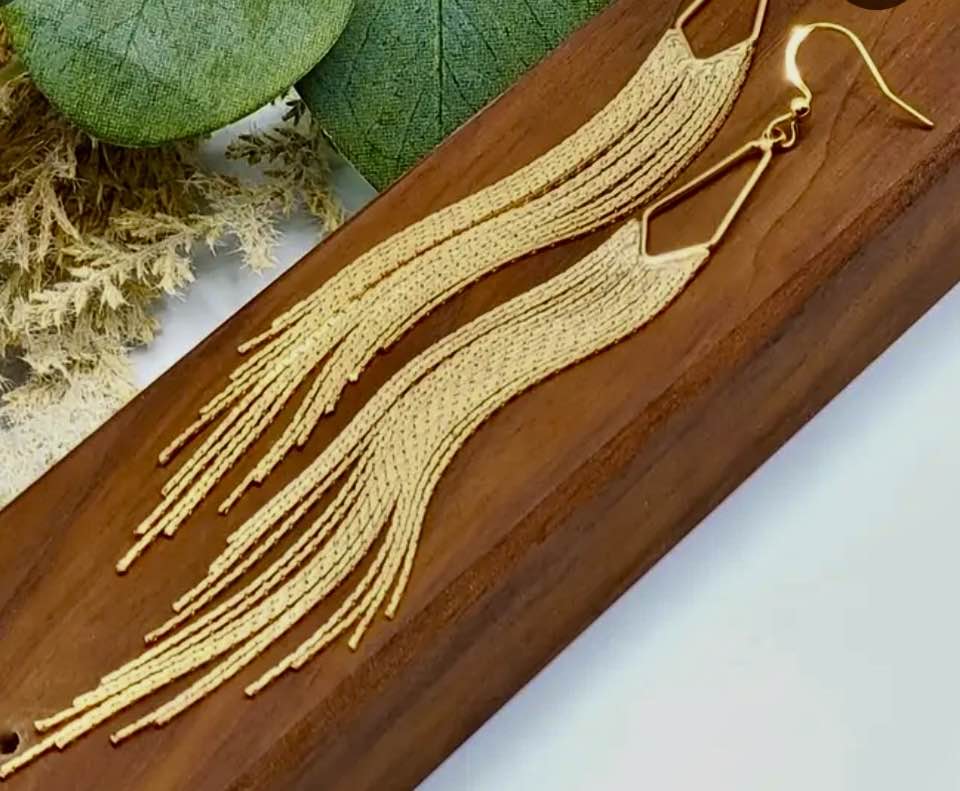 Sexy Gold Dangle Earrings