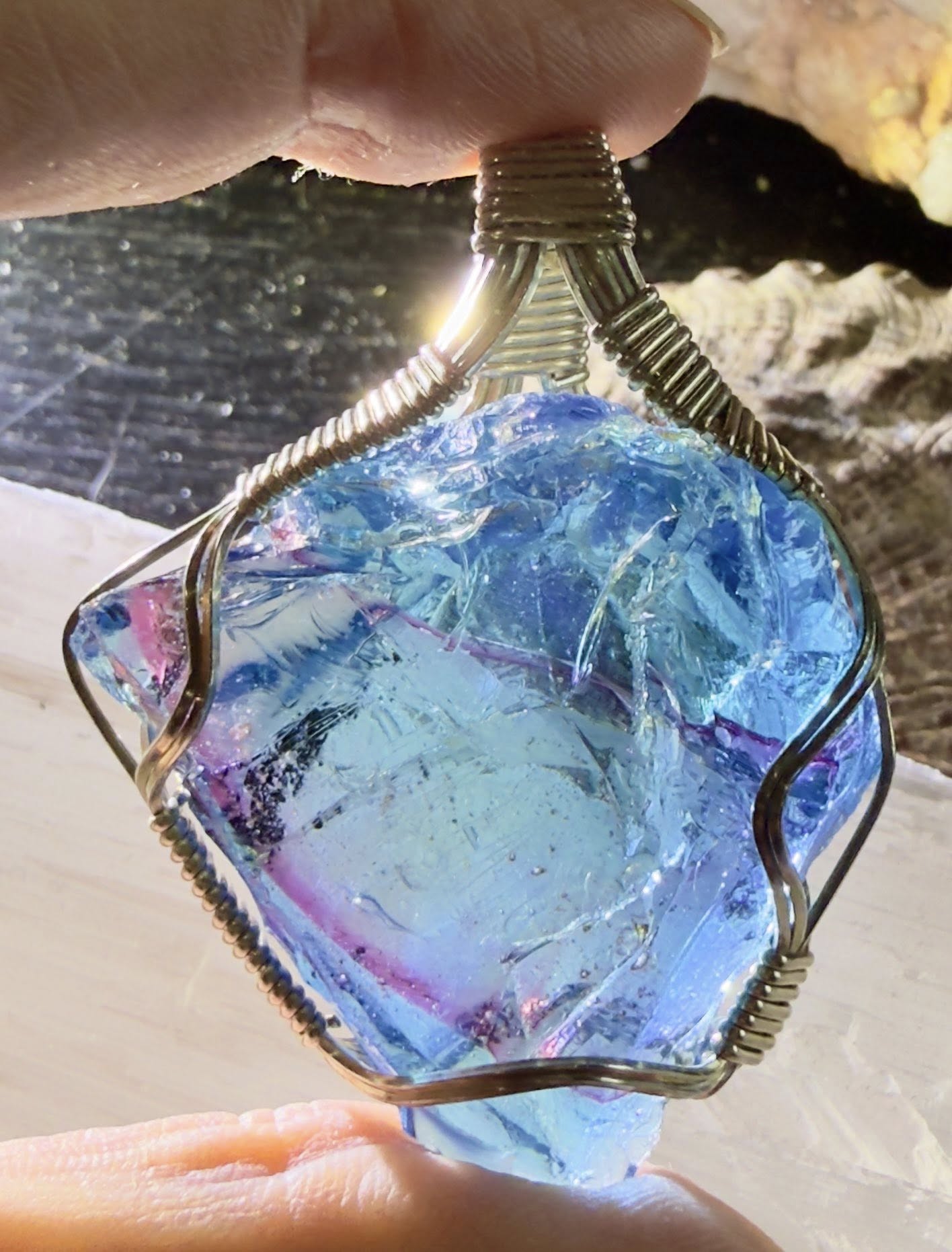 Lemurian LOVE Authentic Andara Crystal Pendant