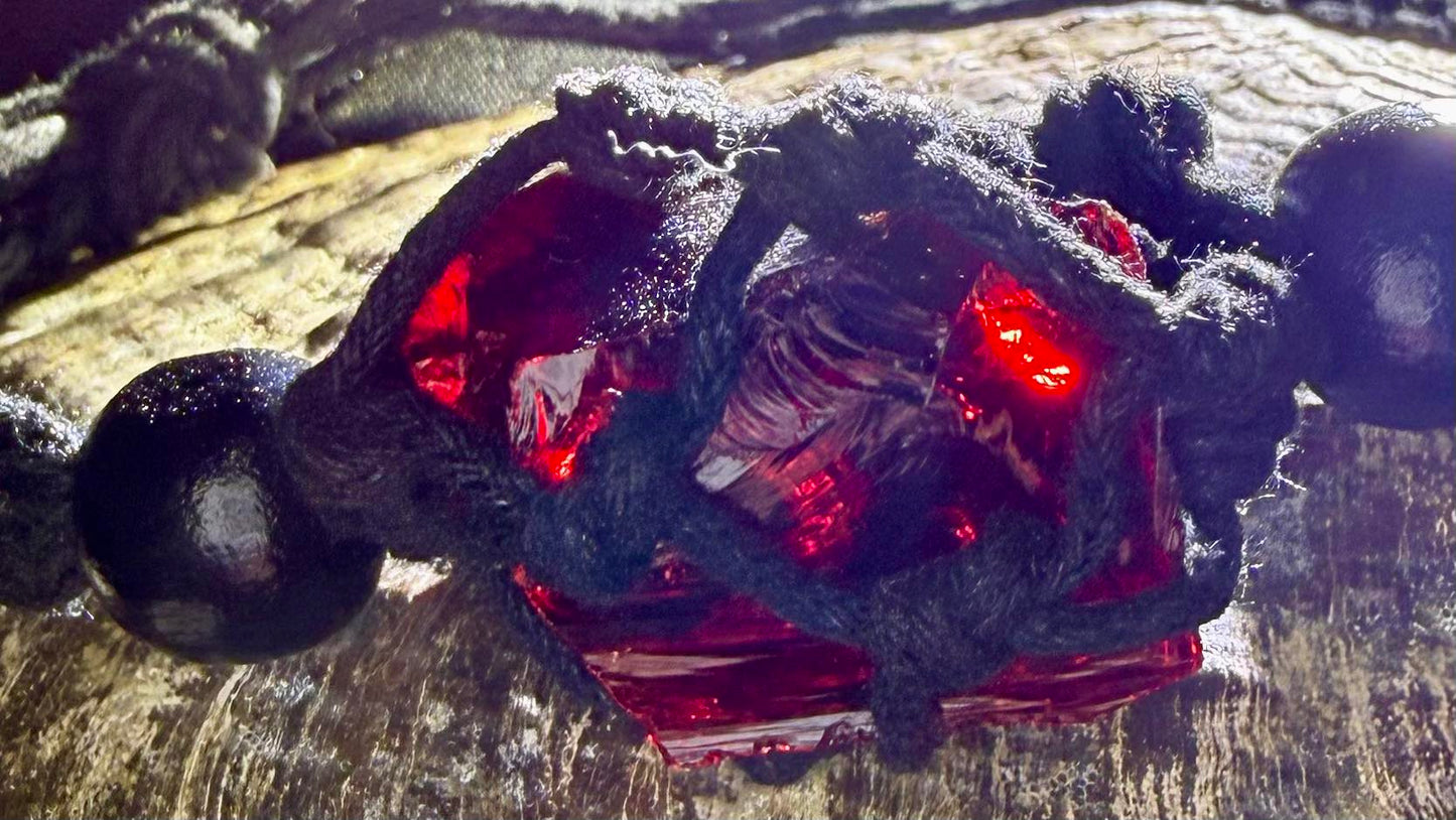 Transcendent Fire Authentic Andara Crystal Macrame Bracelet