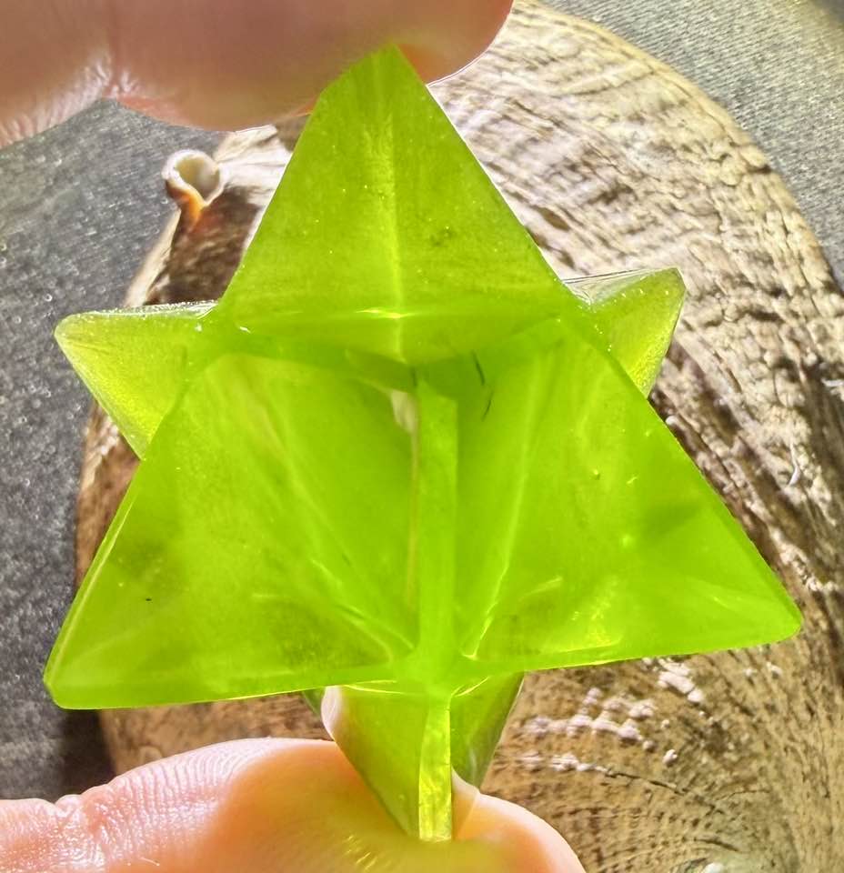 Heart of Stillness Authentic Andara Crystal Merkaba