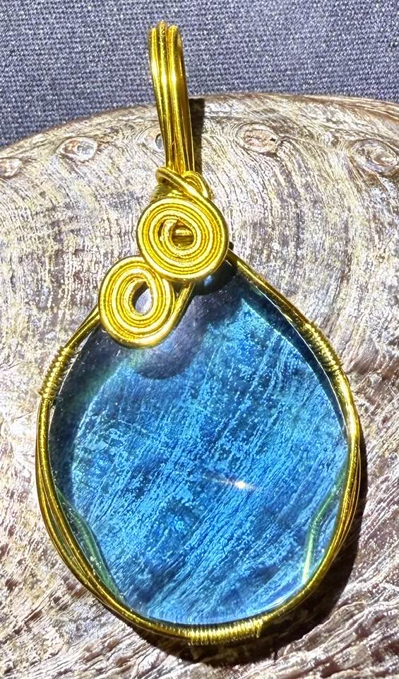 Celestial Aqua Authentic Andara Crystal Pendant
