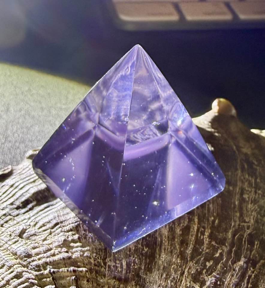 Violet Sovereign Amethyst Authentic Andara Crystal Pyramid