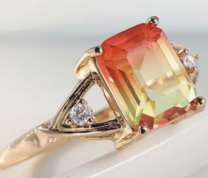 Primordial fire Authentic Andara Crystal Ring