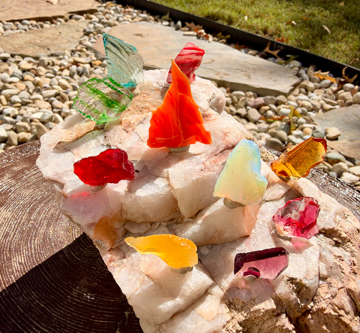 10 Piece Authentic Andara Crystal Chakra Healing Set 36g - FINAL PRICE