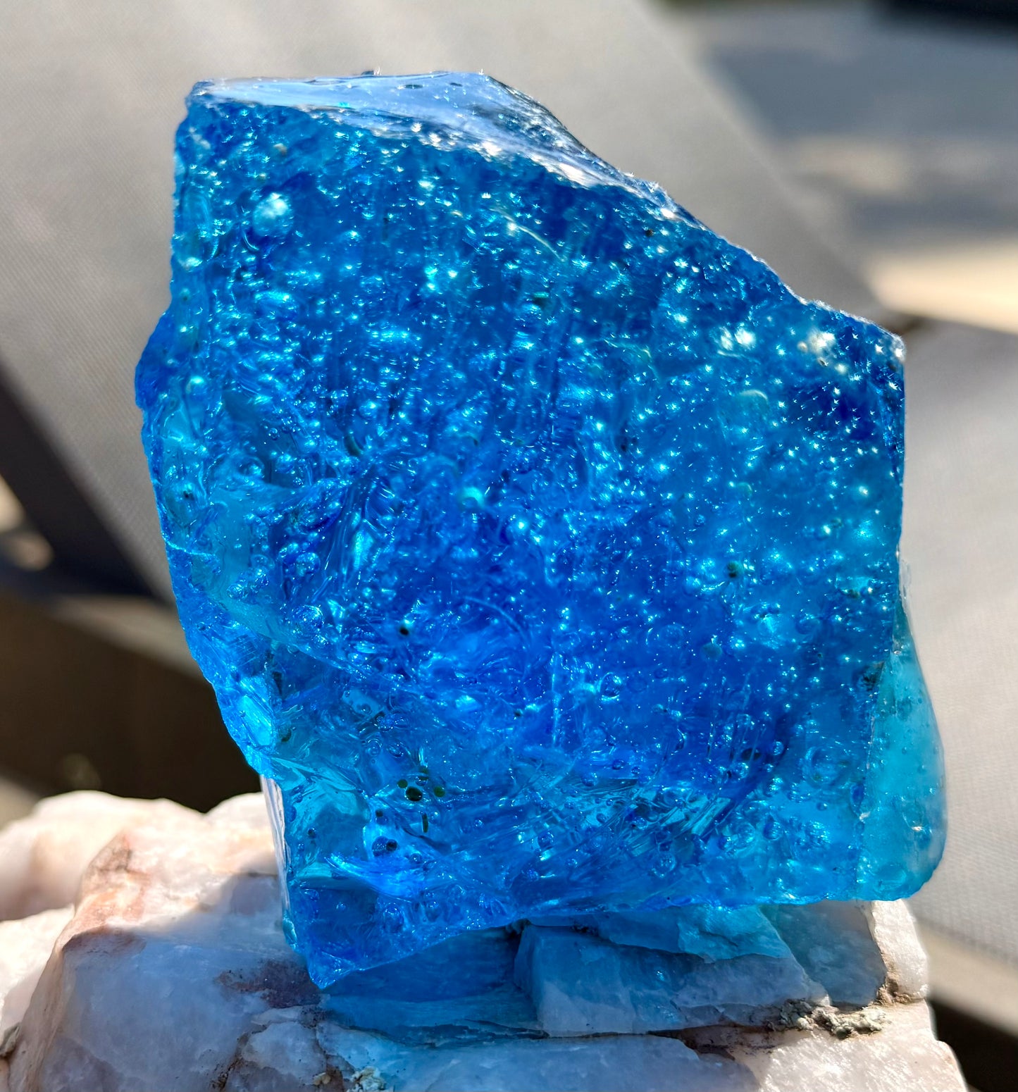 Electric Blue Seafoam Authentic Andara Crystal