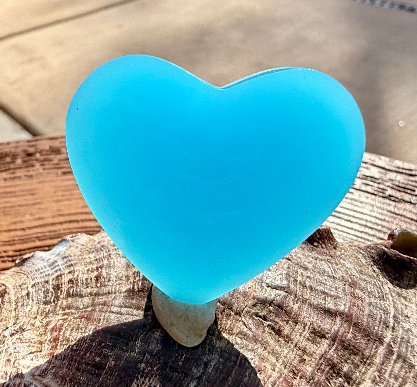 Pleiadian Light (Opaque) Authentic Andara Crystal Heart 12g