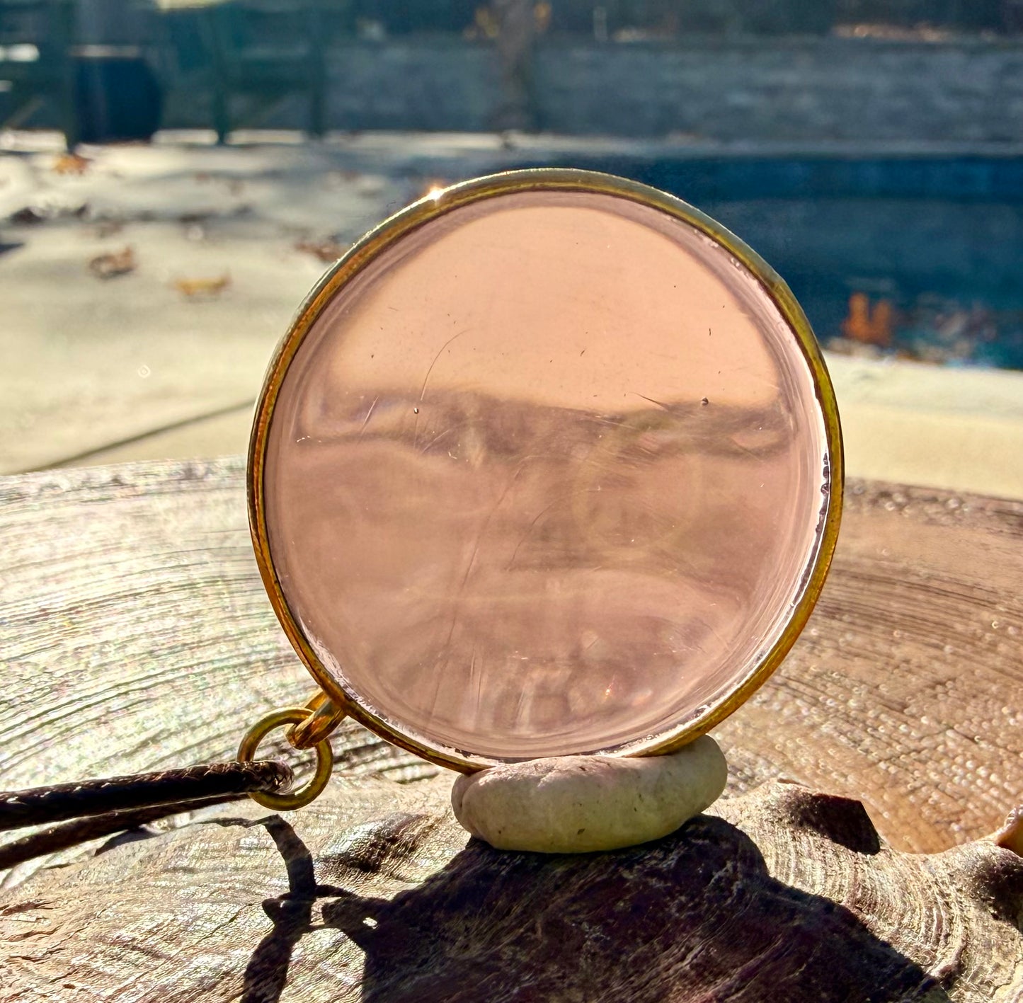 Heart of Sophia Authentic Andara Crystal Pendant Round