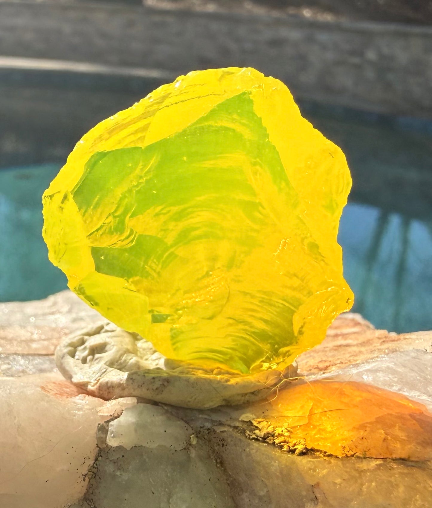 Electric Yellow Authentic Andara Crystal 16grams