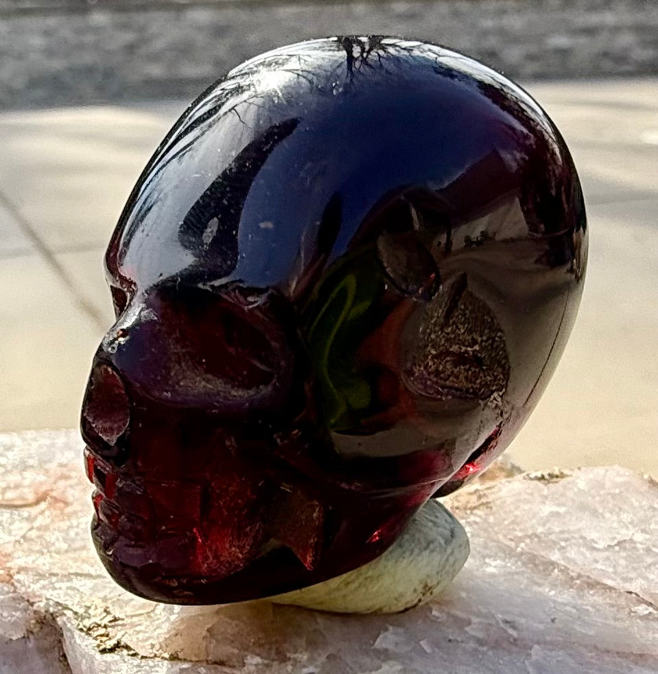 Ka'tharel Mor'kai Elunai Authentic Andara Crystal Skull 56g