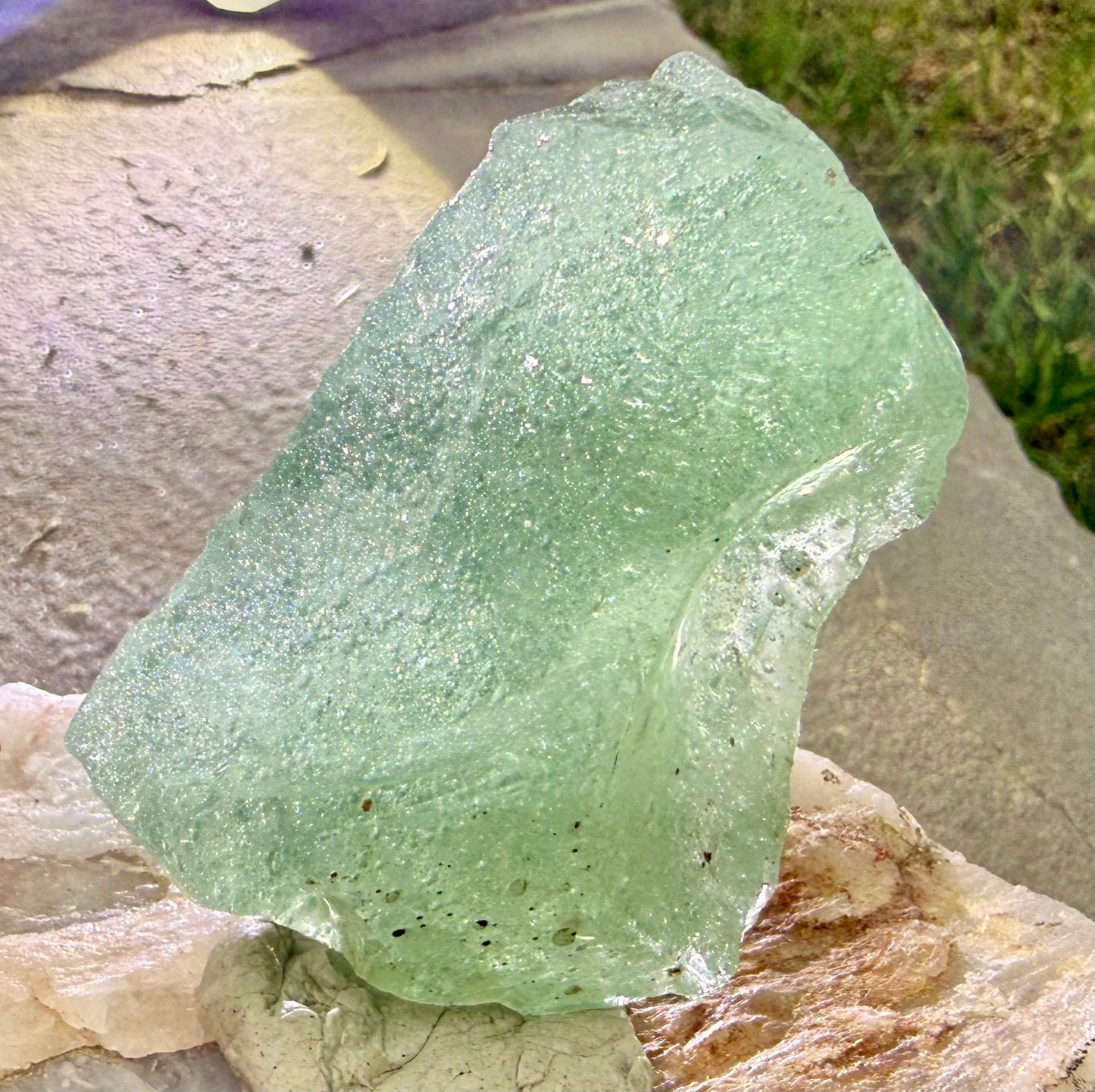 Seafoam Elder Temple piece Authentic Andara Crystal 96g