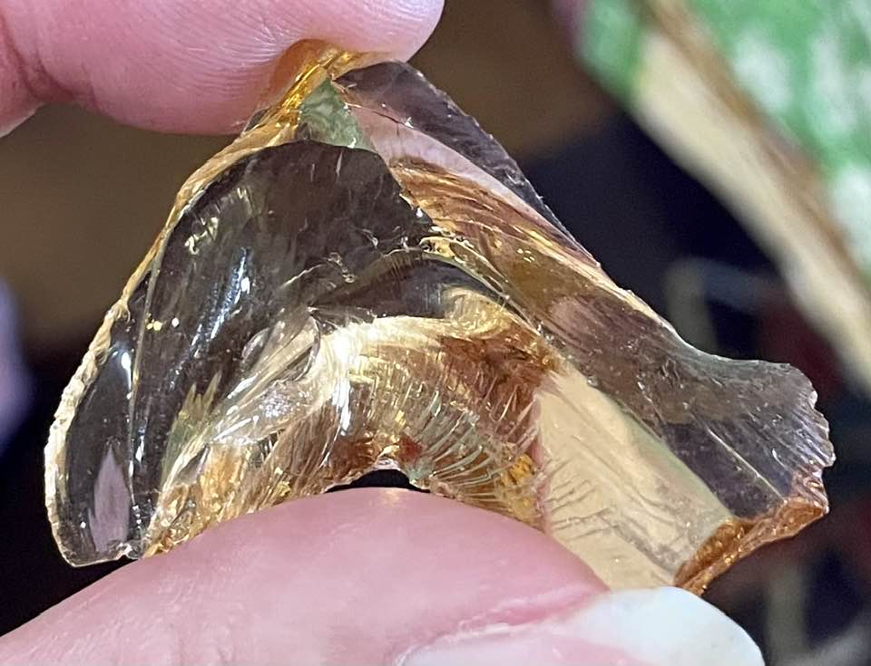 True Orange Authentic Andara Crystal