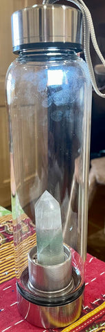 Fluorite Crystal Water Bottle