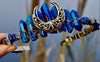 Handmade Angel Aura Quartz & Lapis Lazuli Crystal Headband