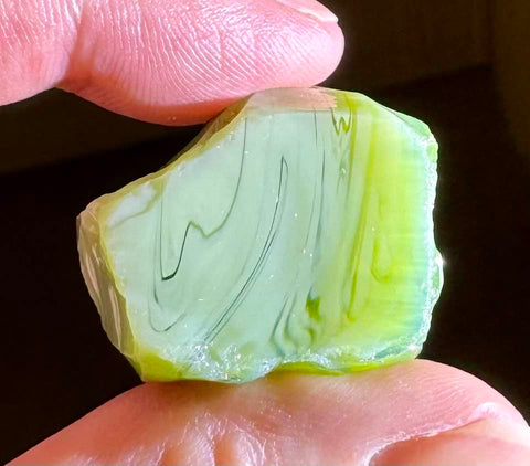 Olive Aura Shaman Swirl Andara Crystal