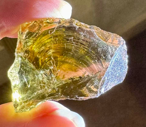 Lemurian Etherium Gold Andara Crystal