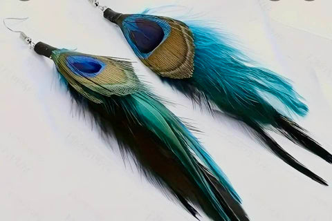 Handmade Feather Earrings