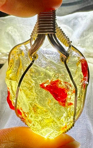 Blood of Christ Andara Crystal Pendant