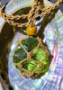 Heart of Stillness Andara Crystal Macrame Necklace