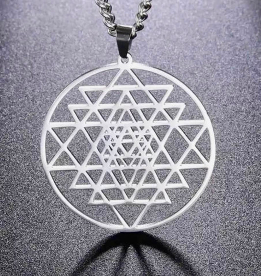 Sri Yantra Sacred Geometry Necklace