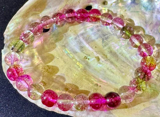 Watermelon Tourmaline Bracelet