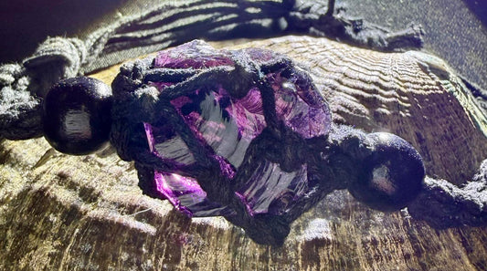 Eye of Metatron Authentic Andara Crystal Macrame Bracelet