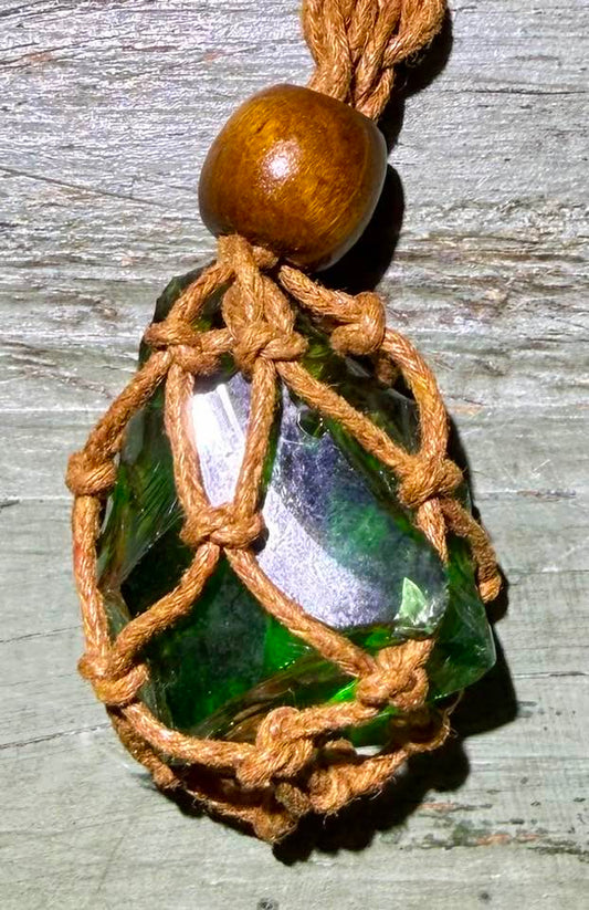 Athenas Wisdom Authentic Andara Crystal Macrame Necklace-Master Andara