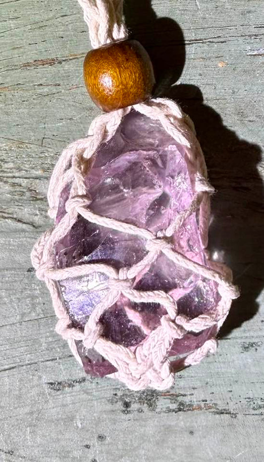 Order of the Rose Authentic Andara Crystal Macrame Necklace