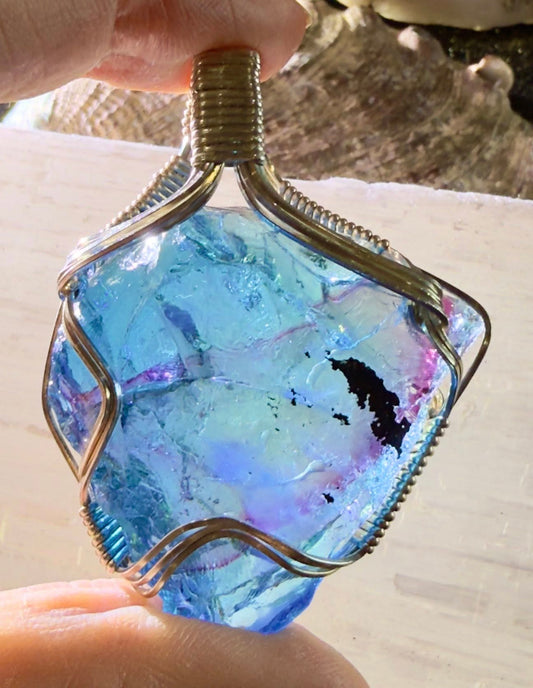 Lemurian LOVE Authentic Andara Crystal Pendant