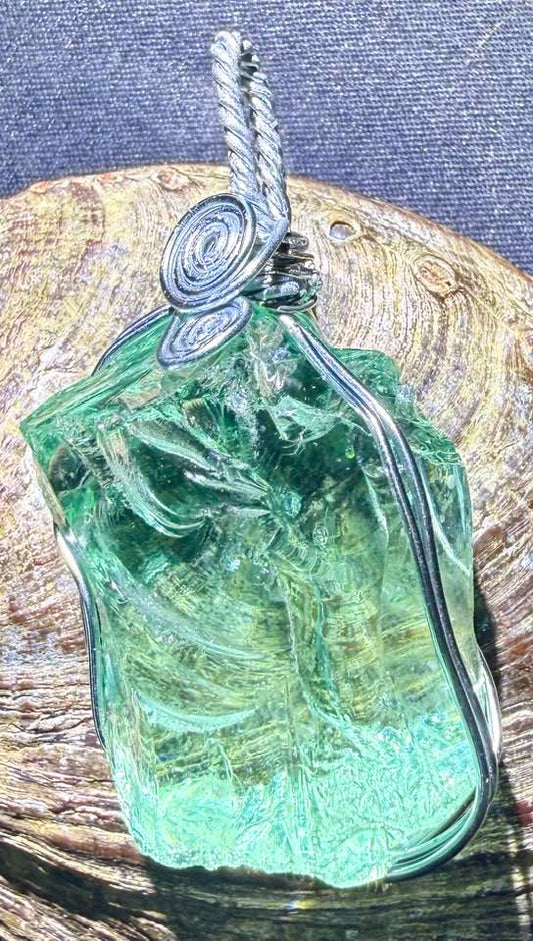 Ethereal Heart Authentic Andara Crystal Pendant