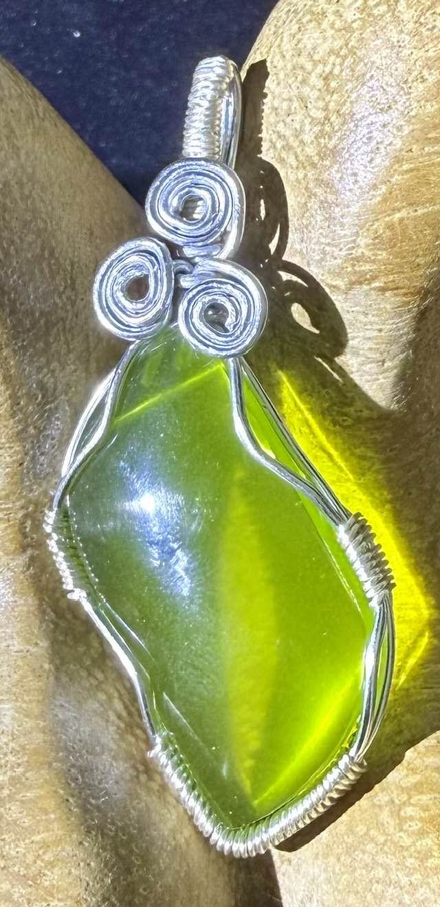 Heart of Stillness Authentic Andara Crystal Pendant