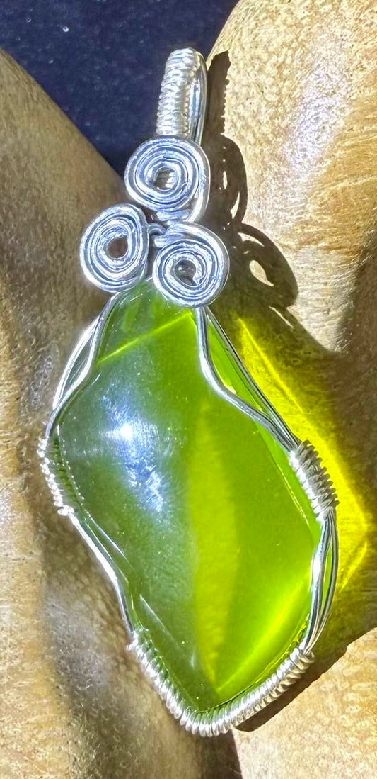 Heart of Stillness Authentic Andara Crystal Pendant