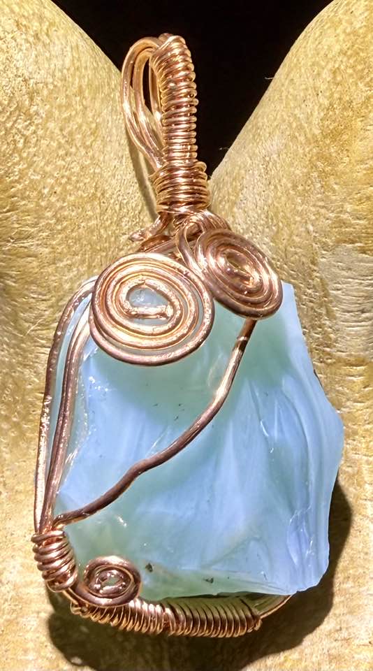 Opal Aqua Shaman Swirl Authentic Andara Crystal Pendant