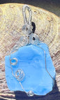 Blue Shaman Swirl Authentic Andara Crystal Pendant