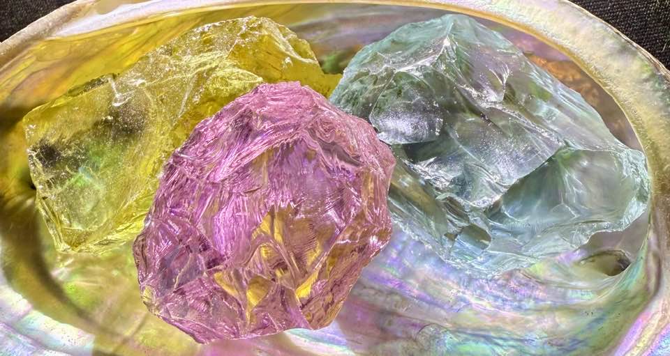 Threefold Flame Authentic Andara Crystal Trinity Set