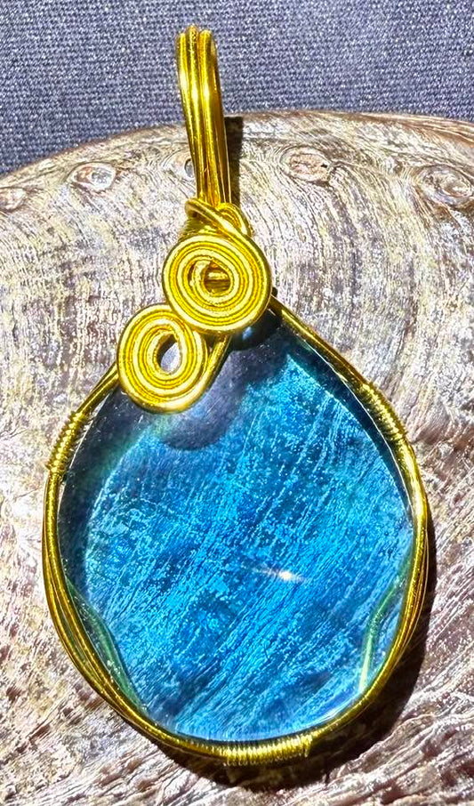 Celestial Aqua Authentic Andara Crystal Pendant