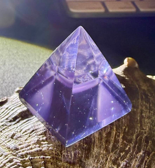 Violet Sovereign Amethyst Authentic Andara Crystal Pyramid