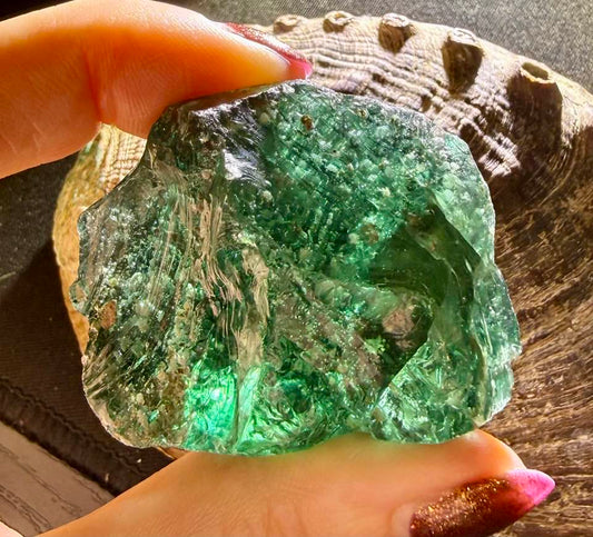 Twin Flame SEAFOAM ELDER Authentic Andara Crystal