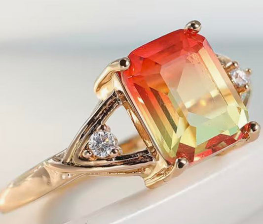 Primordial fire Authentic Andara Crystal Ring