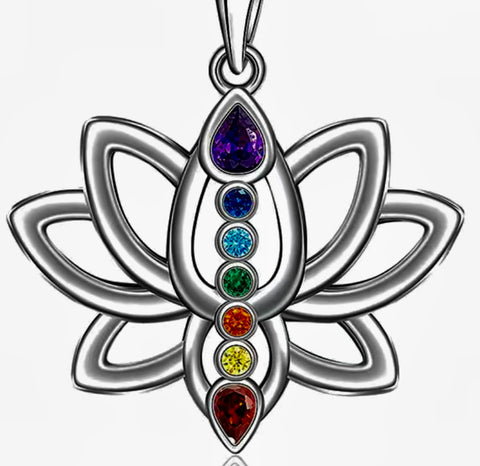 Lotus Flower Chakra Pendant