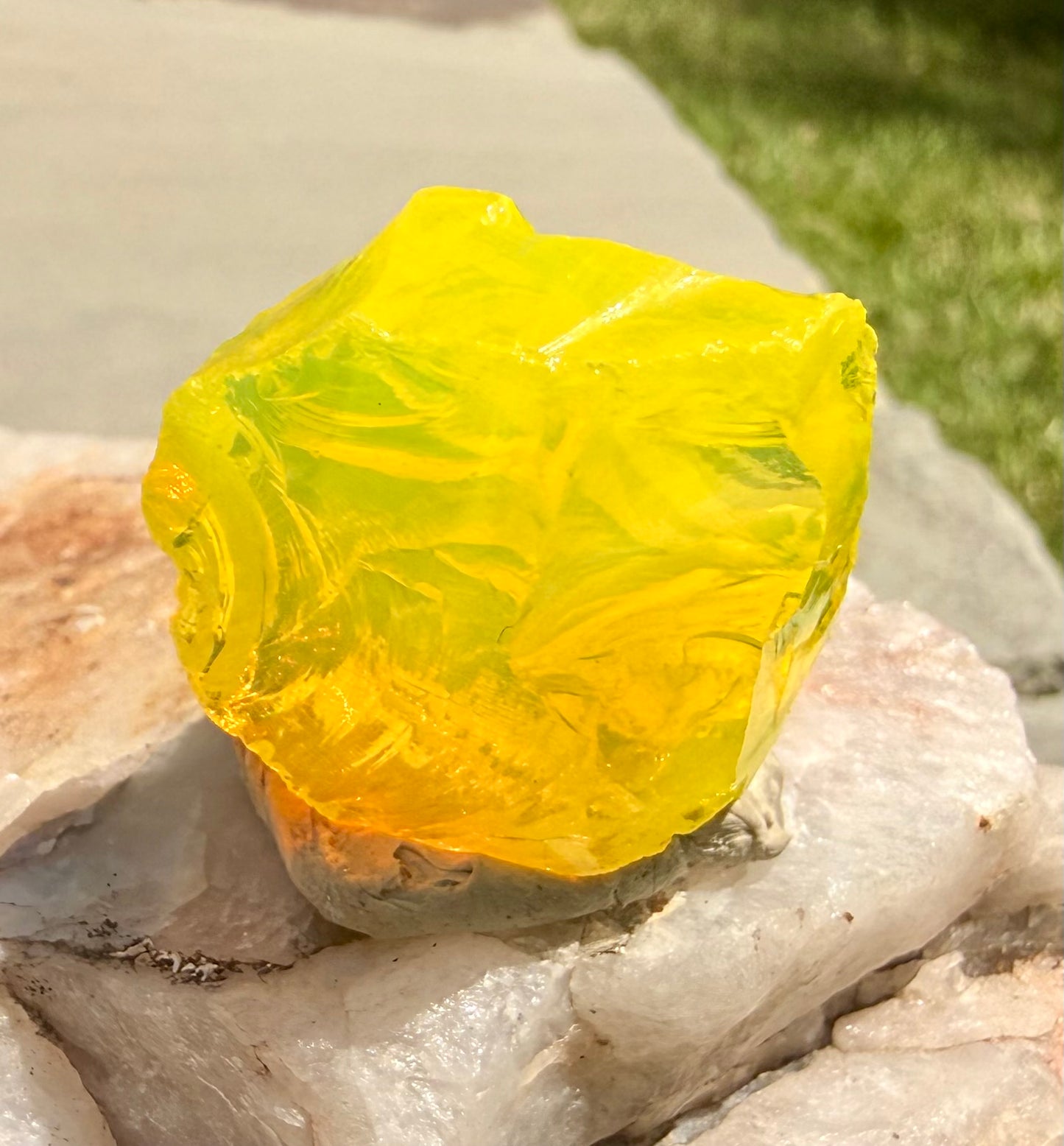 Electric Yellow Authentic Andara Crystal 16grams