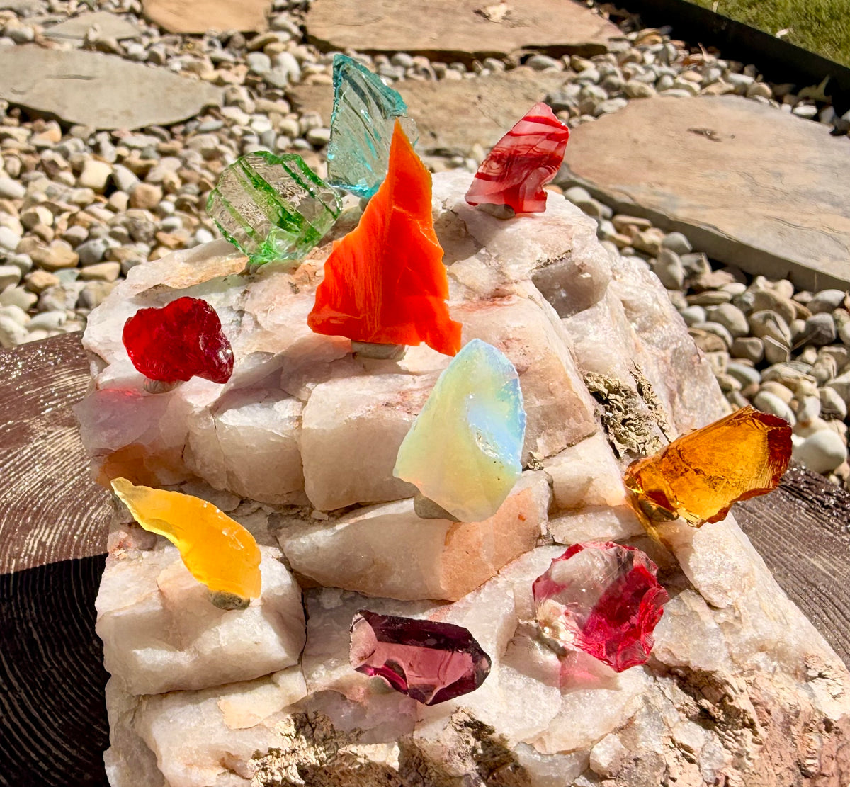 10 Piece Authentic Andara Crystal Chakra Healing Set 36g - FINAL PRICE