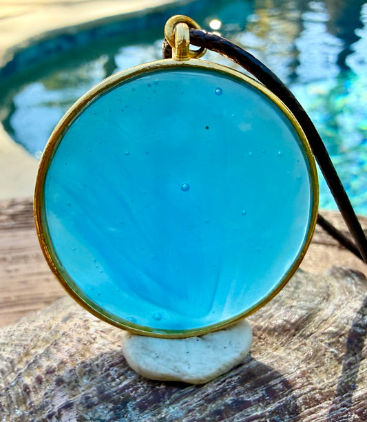 Celestial Aqua Authentic Andara Crystal Pendant