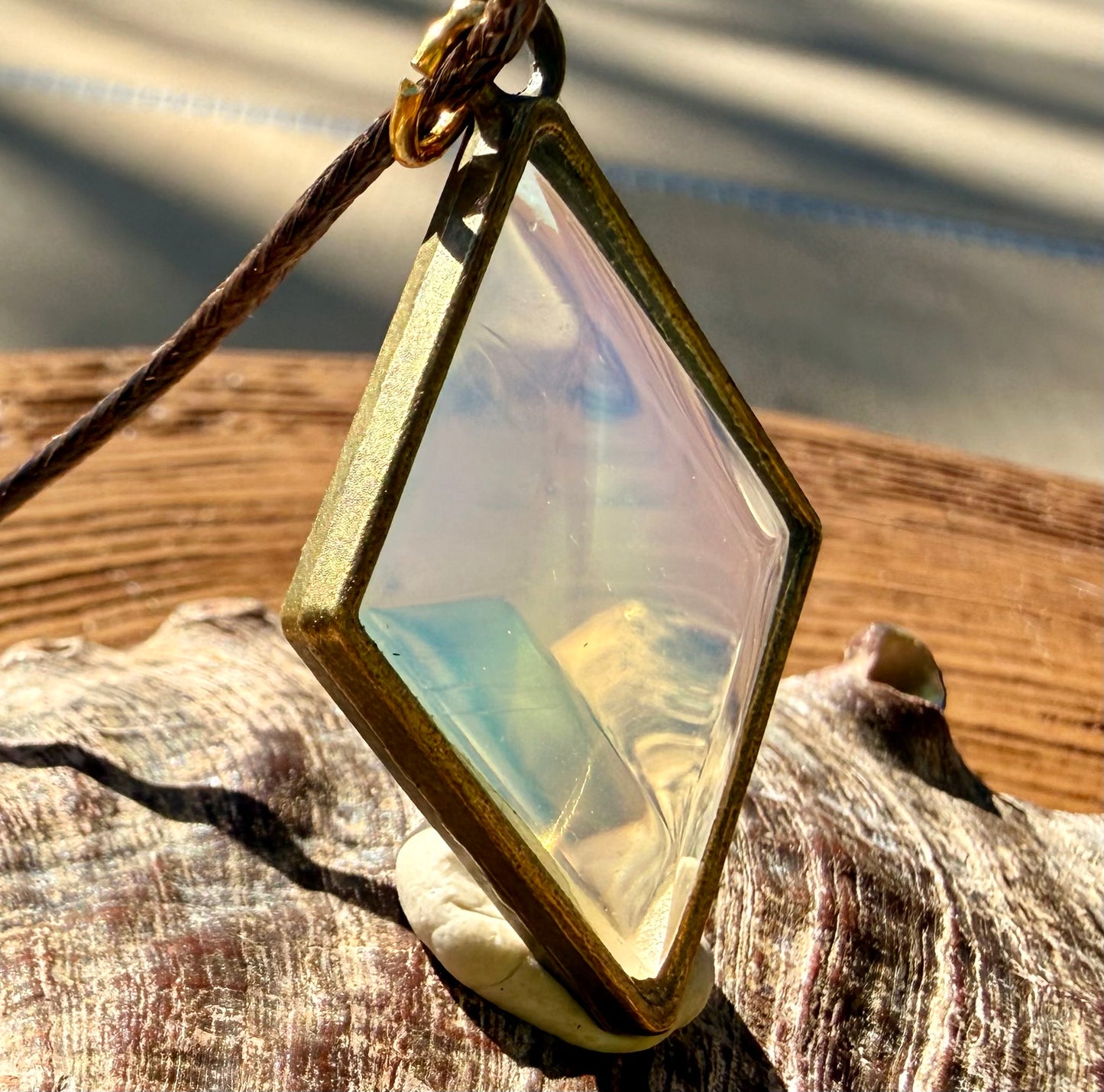 Luminous Heart Authentic Andara Crystal Pendant