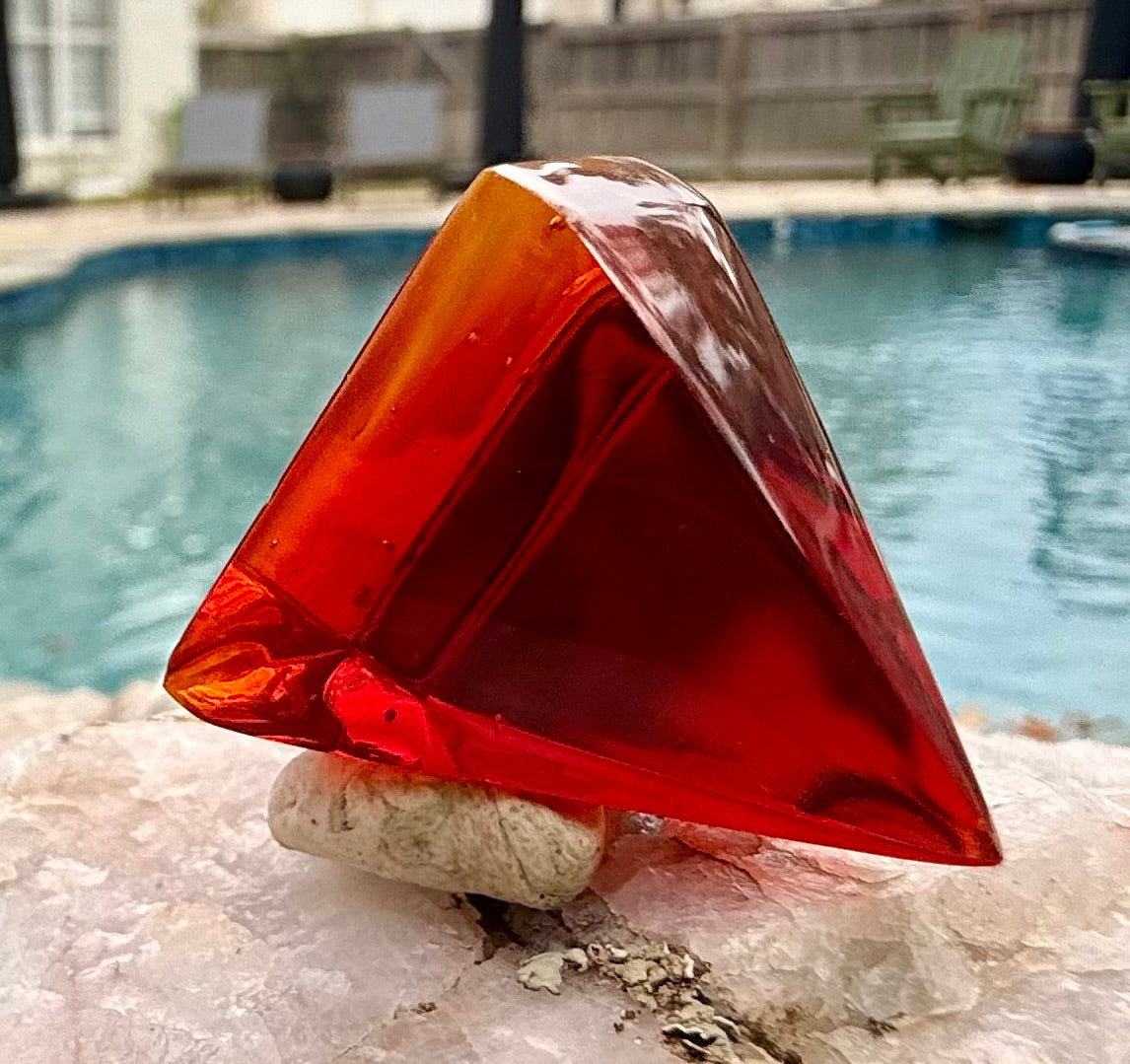 Primordial fire Authentic Andara Crystal Pyramid