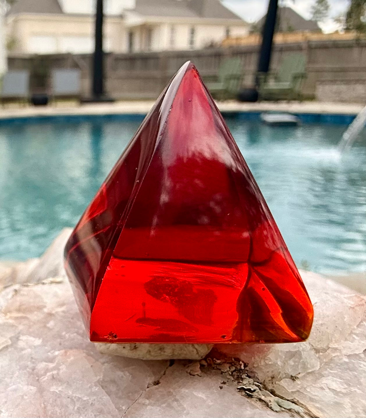 Primordial fire Authentic Andara Crystal Pyramid