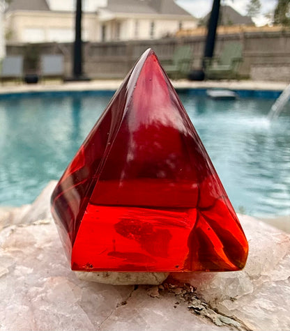 Primordial fire Authentic Andara Crystal Pyramid