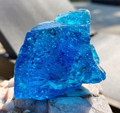 Electric Blue Seafoam Authentic Andara Crystal