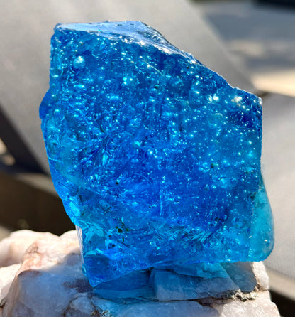 Electric Blue Seafoam Authentic Andara Crystal